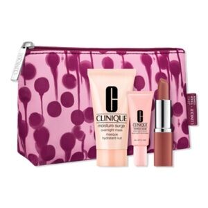 New: Clinique Makeup Gift Set! Overnight mask, lipstick, etc!